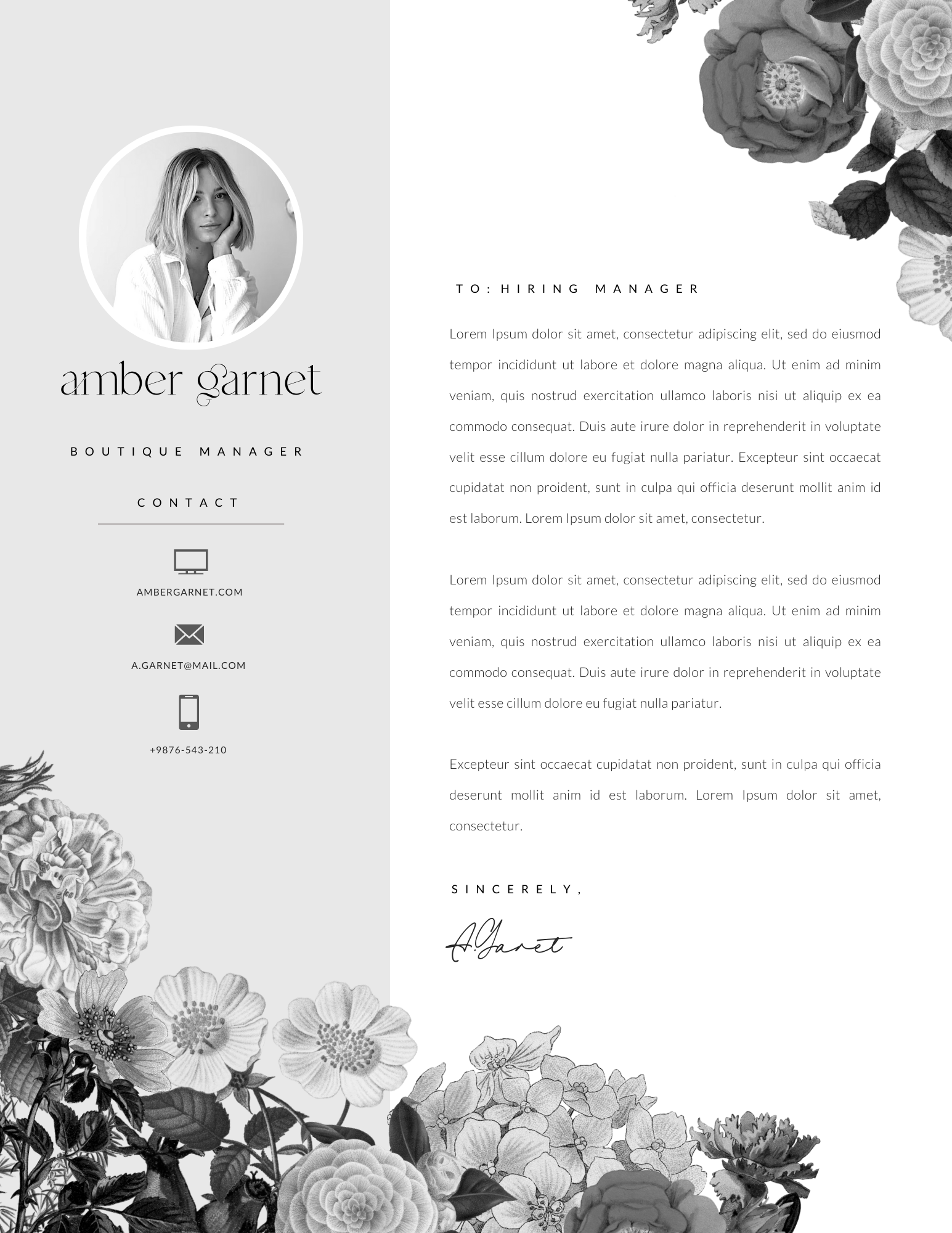 Pretty Resume Template for Canva - Career Creative